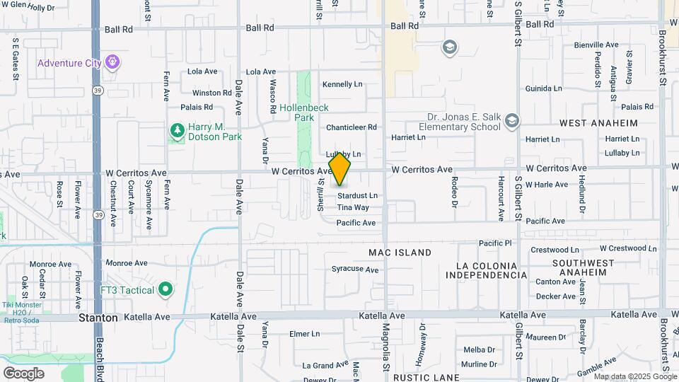 8853 Stardust Ln Map and Location Details