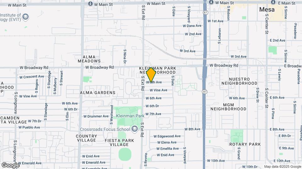 733 W 5th Ave Map and Location Details