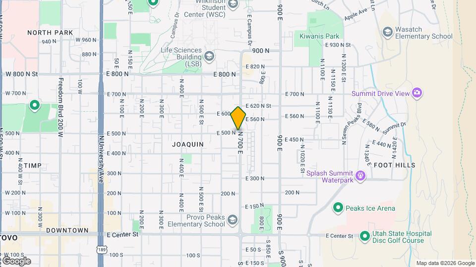 726 N 500 E St Map and Location Details