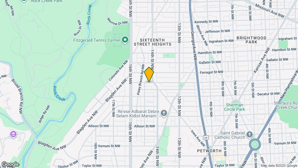 1404 Emerson St NW Mapa y Detalles de la Ubicación