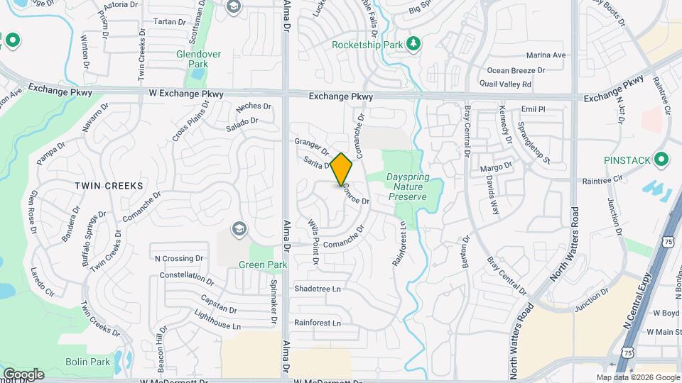 1207 Conroe Dr Mapa y Detalles de la Ubicación