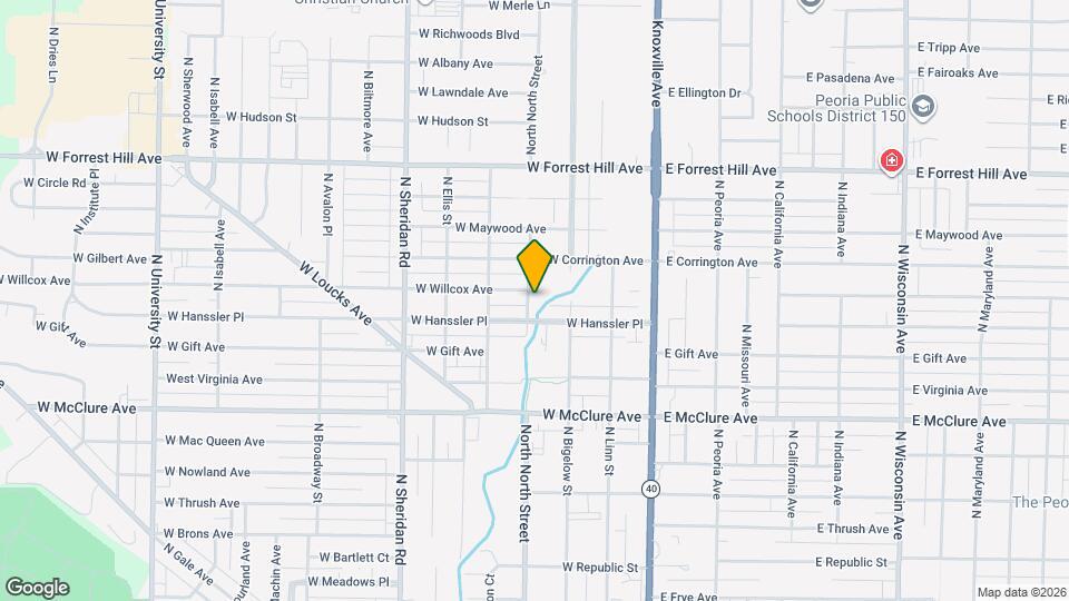 2718 North North Street Map and Location Details