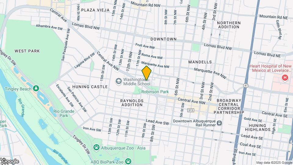913 Copper Ave NW Mapa y Detalles de la Ubicación