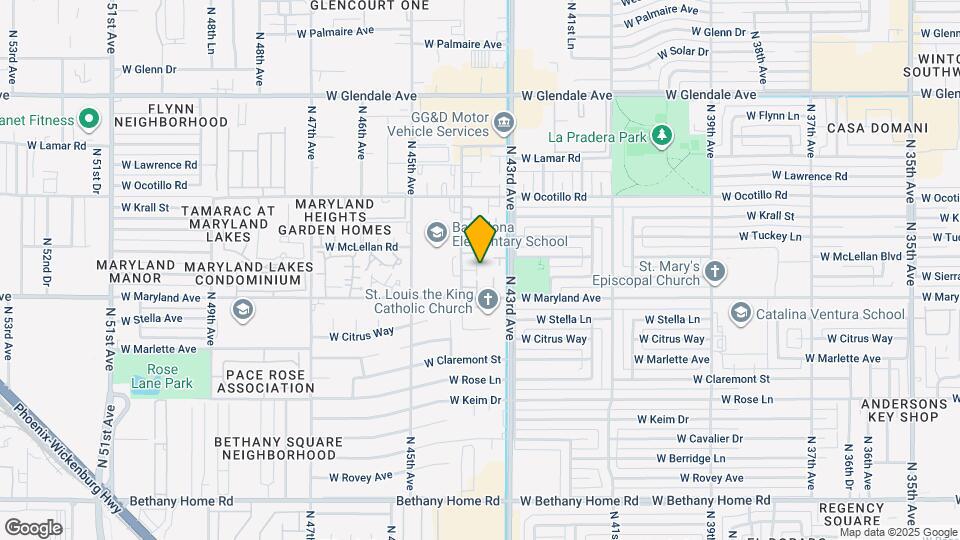 6531 N 44th Ave Map and Location Details