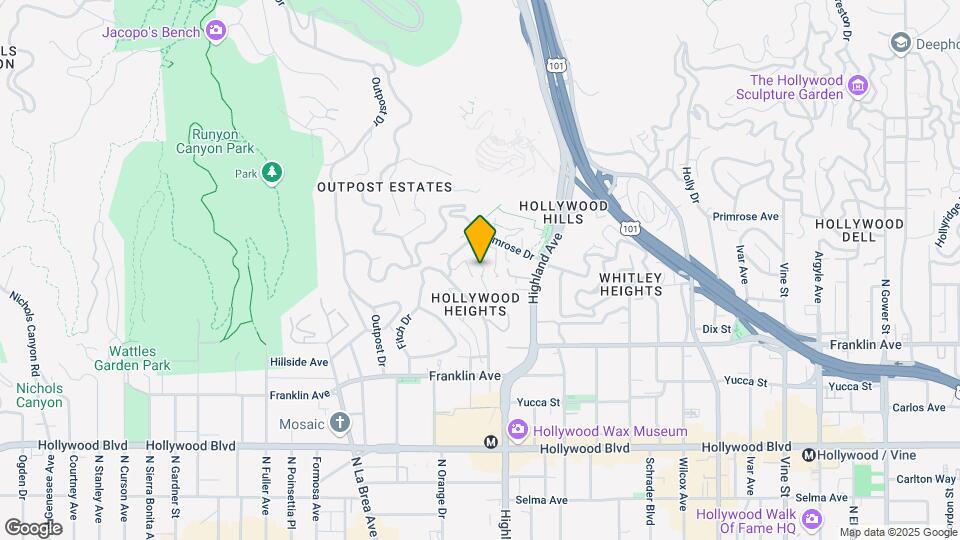 2039 Glencoe Way Map and Location Details