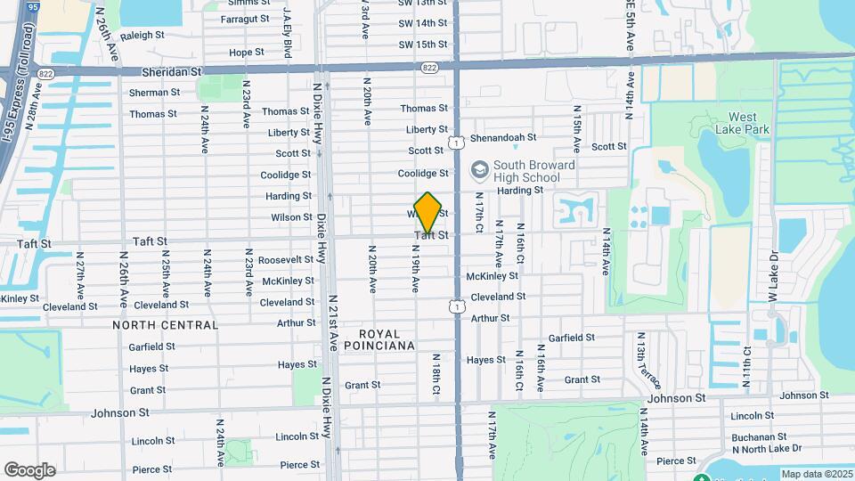 1832 Taft St Map and Location Details