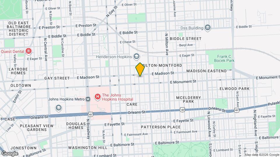 717 N Collington Ave Map and Location Details