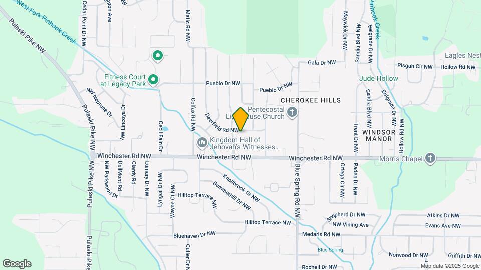 3021 Deerfield Rd NW Map and Location Details