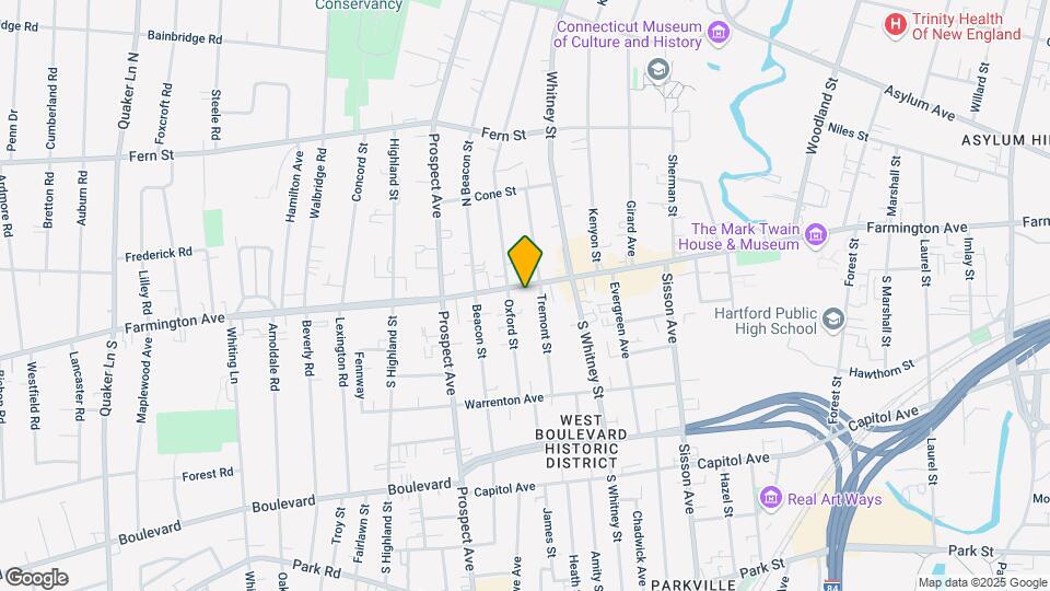 603 Farmington Ave Map and Location Details