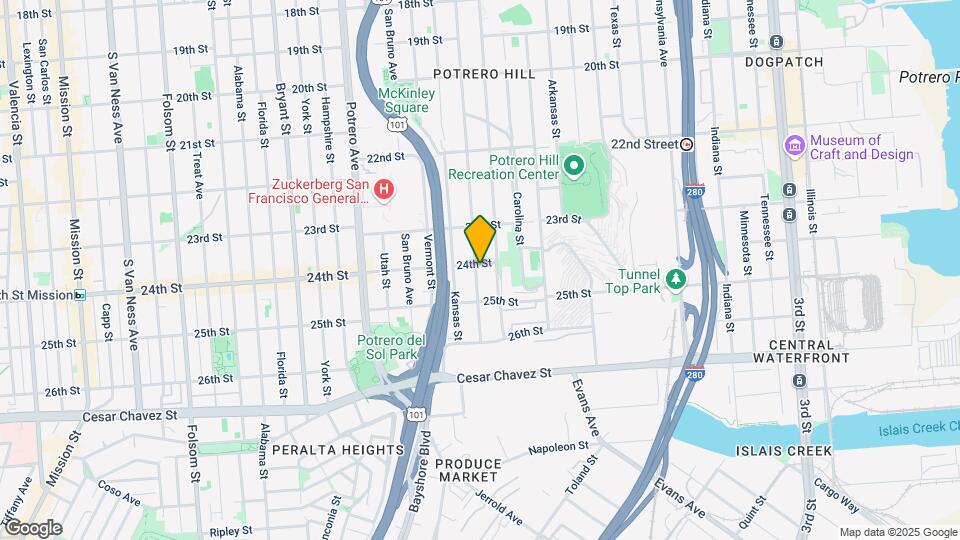 1301 Rhode Island St Map and Location Details