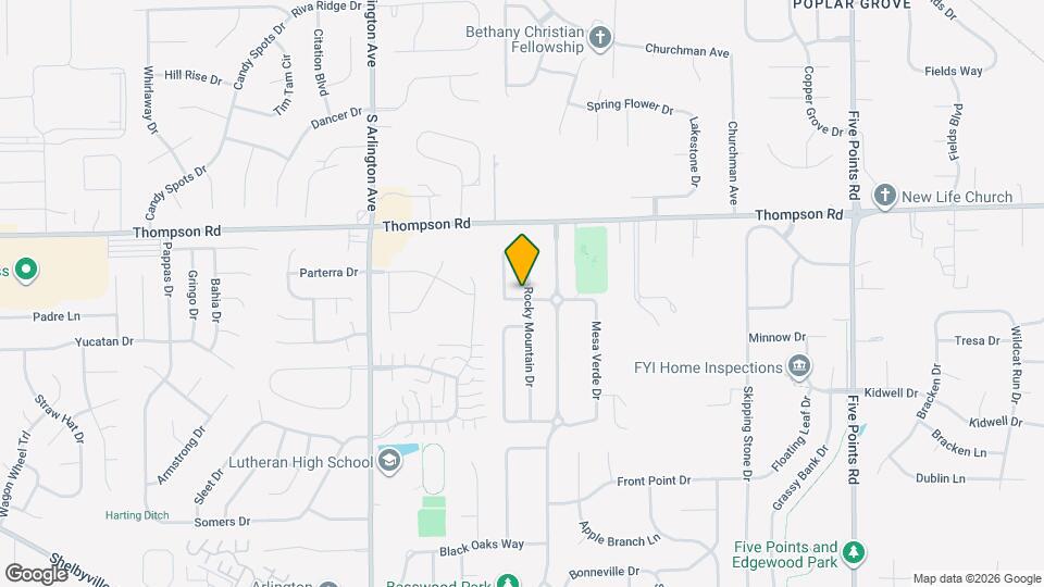 5136 Rocky Mountain Dr Map and Location Details