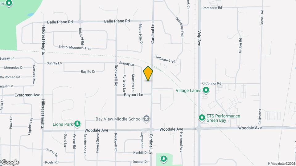 1323 Cardinal Ln Mapa y Detalles de la Ubicación