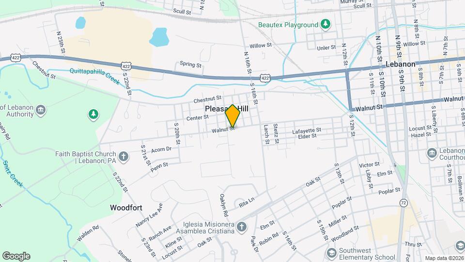 1722 Walnut St Mapa y Detalles de la Ubicación
