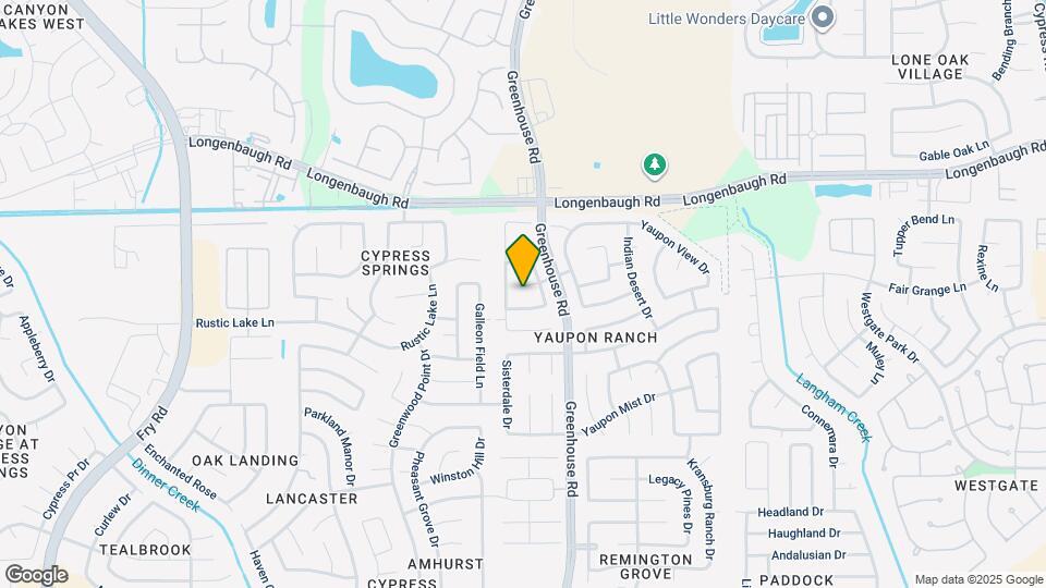 19515 Dusty Yaupon Ln Map and Location Details