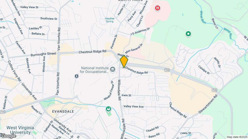 942 Chestnut Ridge Rd Map and Location Details