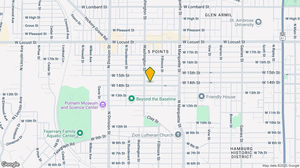 1440 W 14th St Map and Location Details