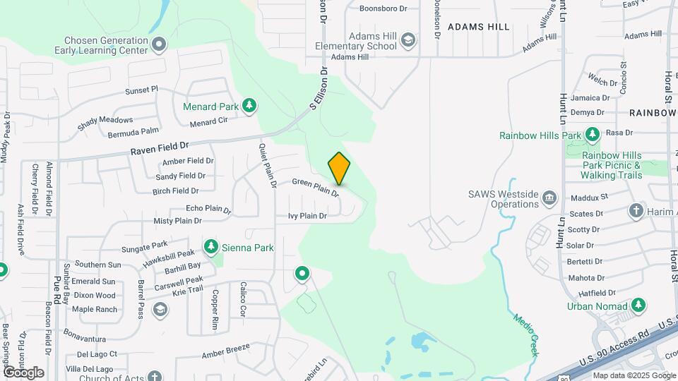 9629 Green Plain Dr Map and Location Details