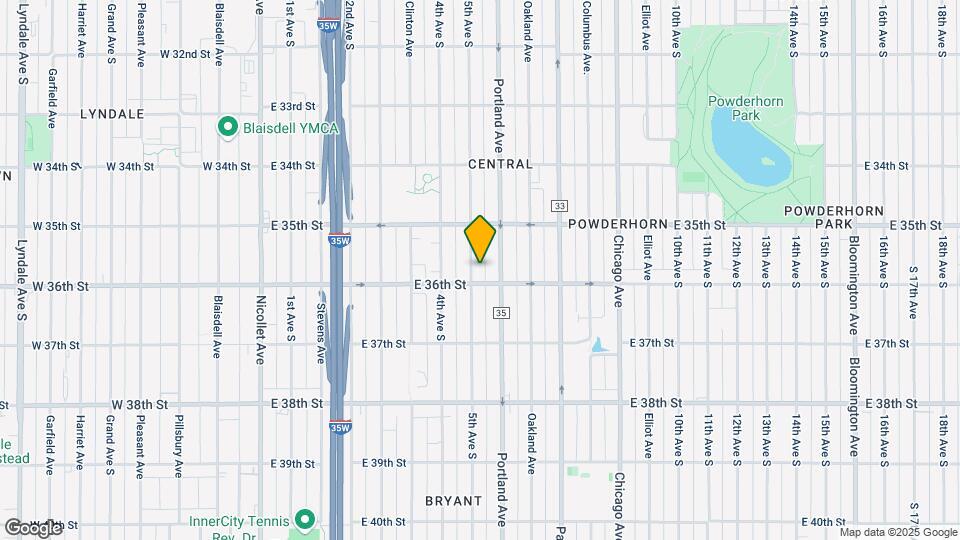 500 E 36th St Mapa y Detalles de la Ubicación