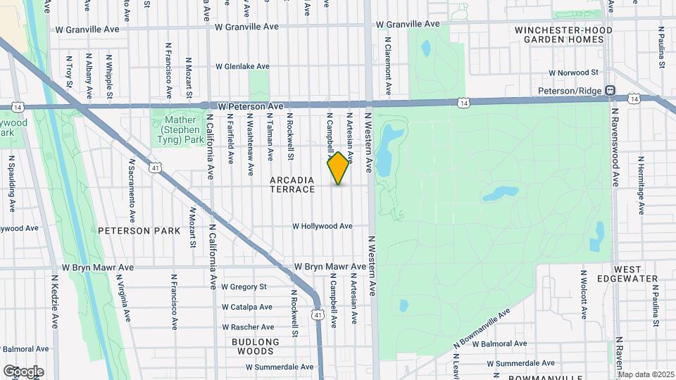 5755-5757 N Campbell Ave Map and Location Details