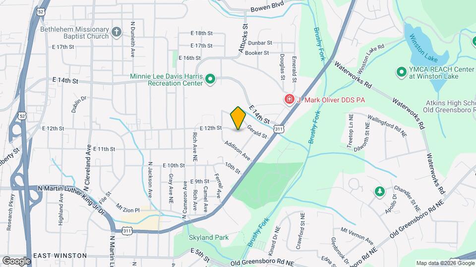 2128 E 12th St Map and Location Details