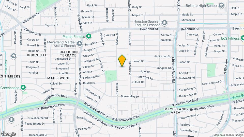 5522 Ariel St Map and Location Details