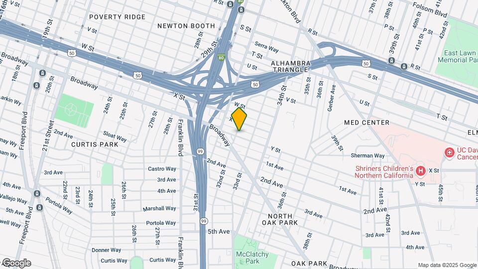 3203 Y St Map and Location Details