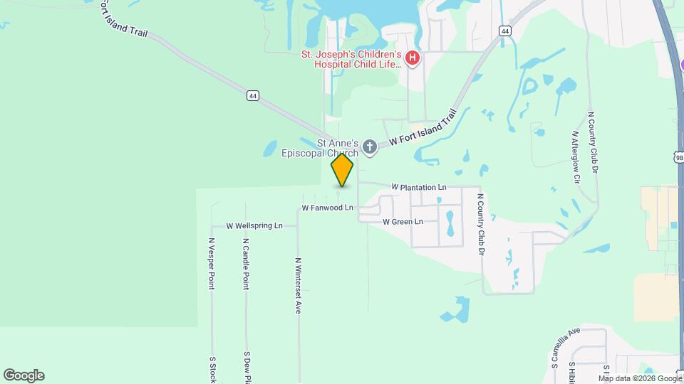 493 N Sams Point Map and Location Details