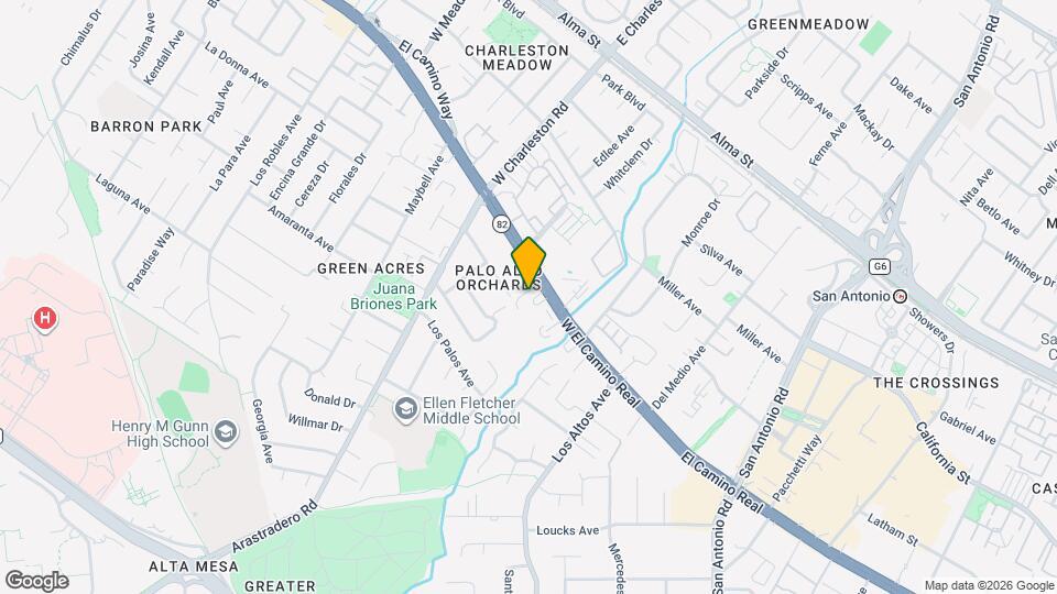 4250 W El Camino Real Mapa y Detalles de la Ubicación