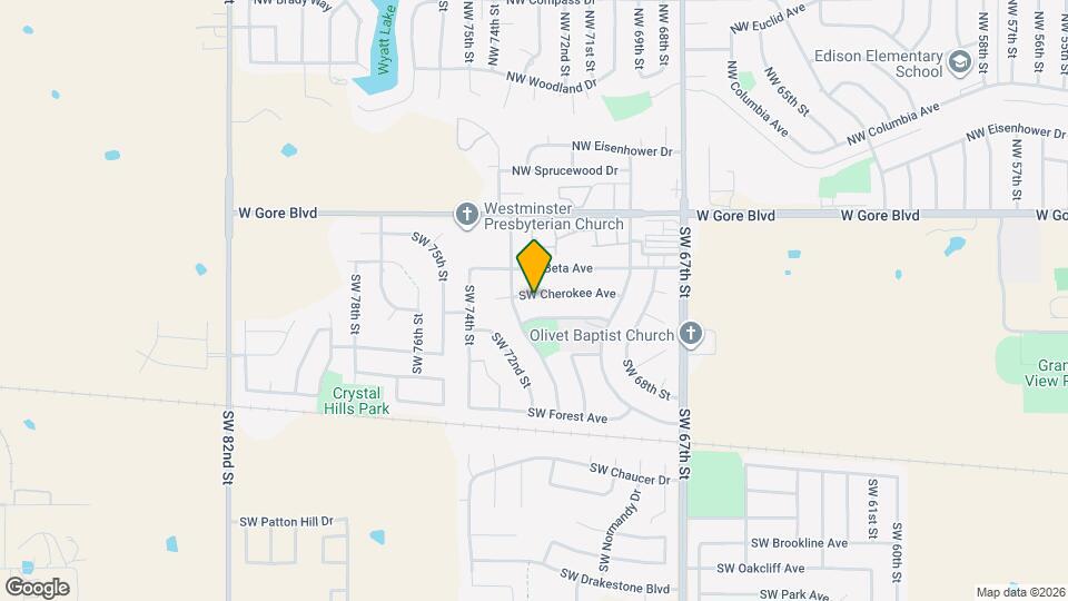 6932 SW Cherokee Ave Map and Location Details