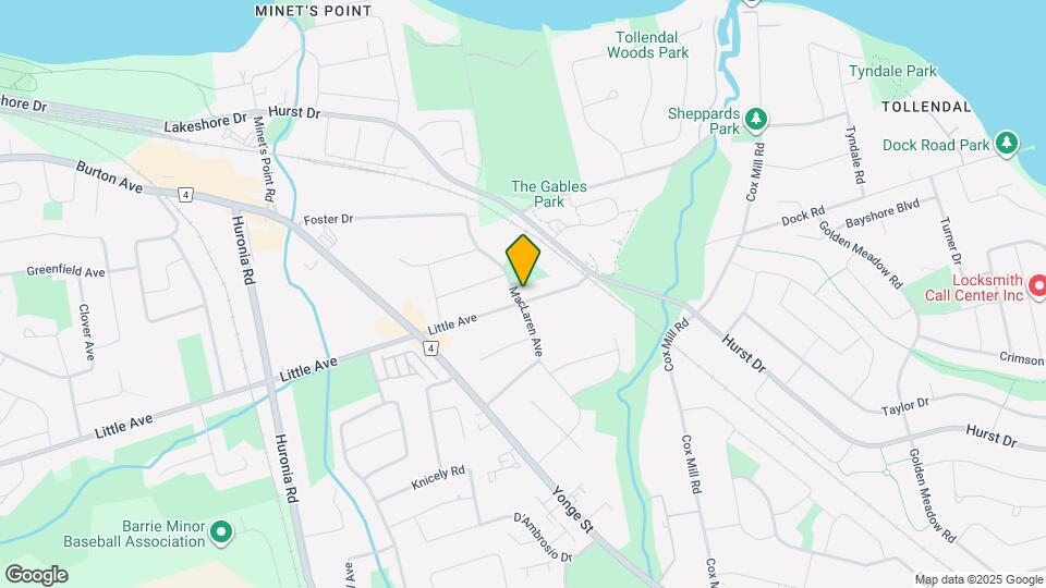 41 MacLaren Ave Map and Location Details