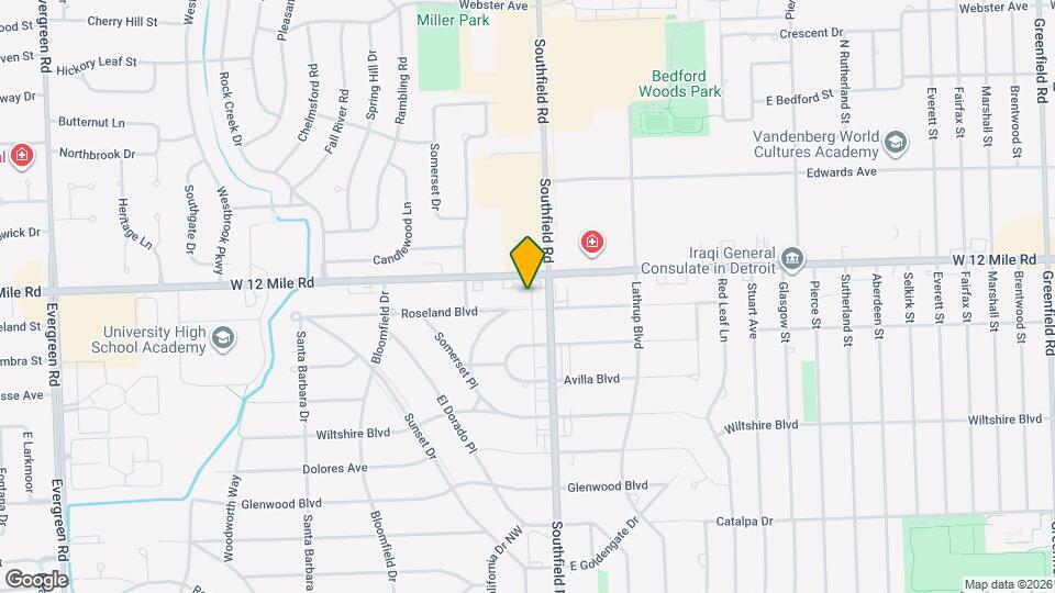 18130 Roseland Blvd Map and Location Details