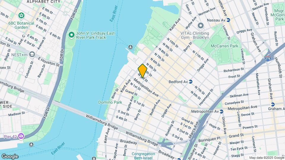 256 Wythe Avenue Map and Location Details