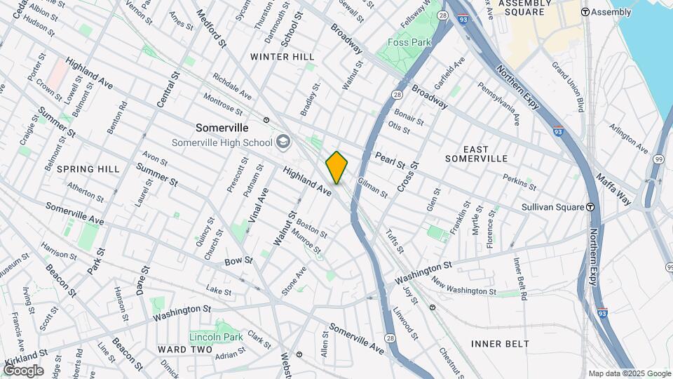 275 Medford St, Unit 1 Mapa y Detalles de la Ubicación