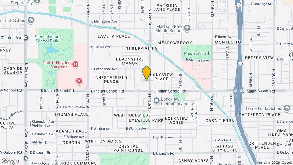 4130 N 12th St Map and Location Details