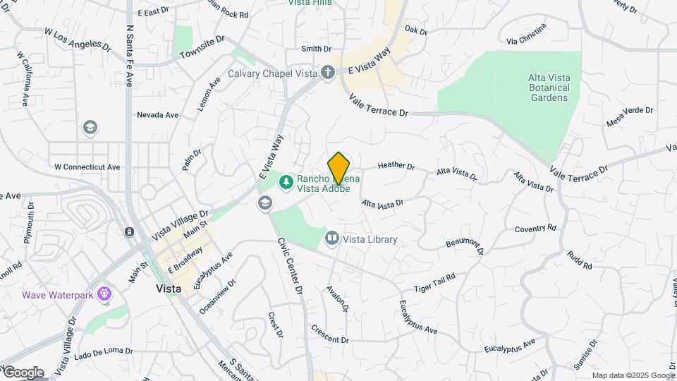 761 Alta Vista Dr Map and Location Details
