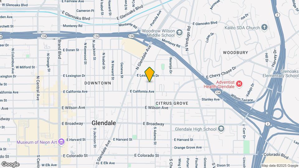 320 N Belmont St Map and Location Details