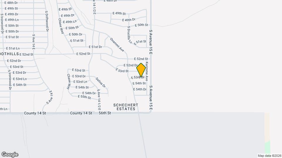 14837 E 53rd Dr Map and Location Details