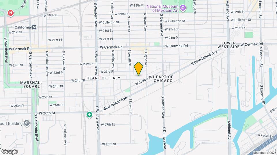 2128 W 24th St Map and Location Details