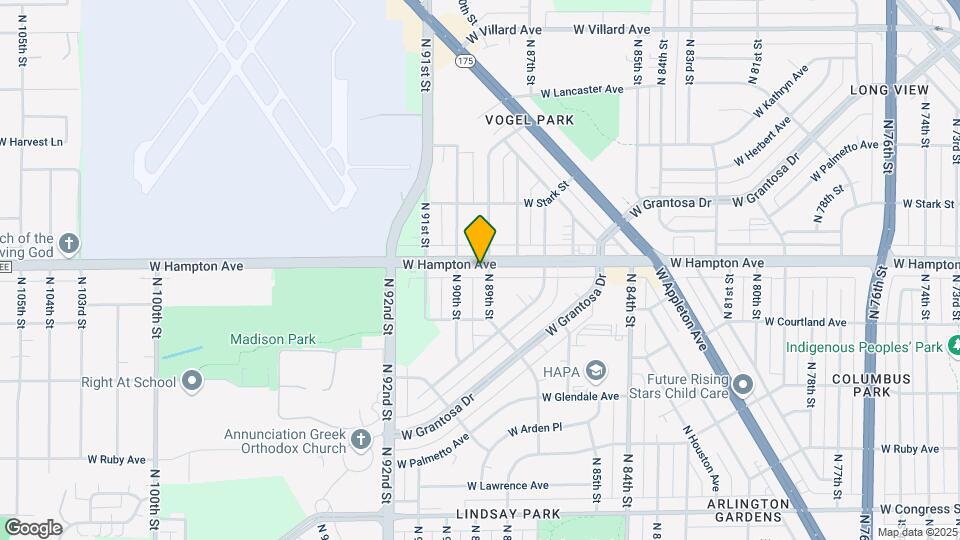 8907 W Hampton Ave Map and Location Details
