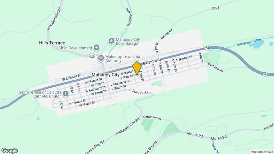 409 E Mahanoy St Map and Location Details