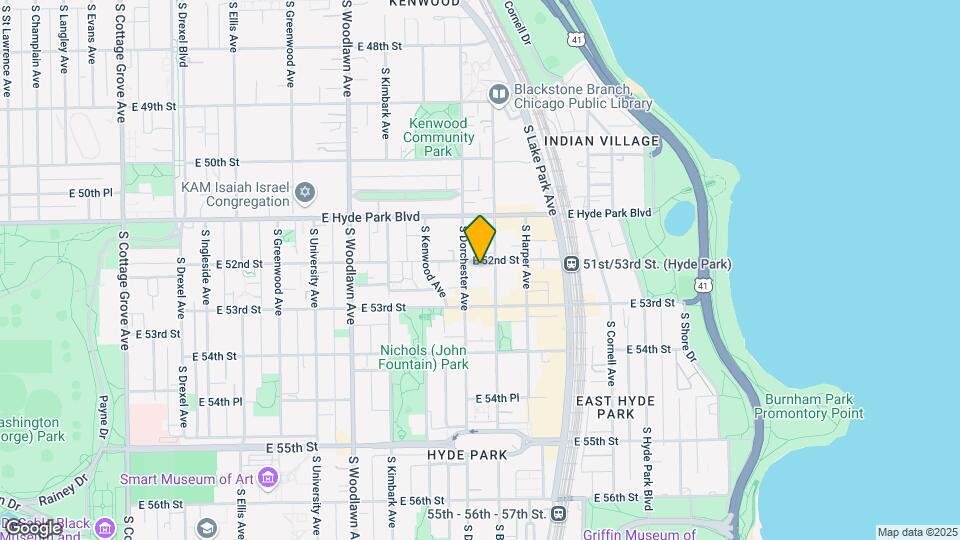 1415 E 52nd St, Unit 1 Map and Location Details