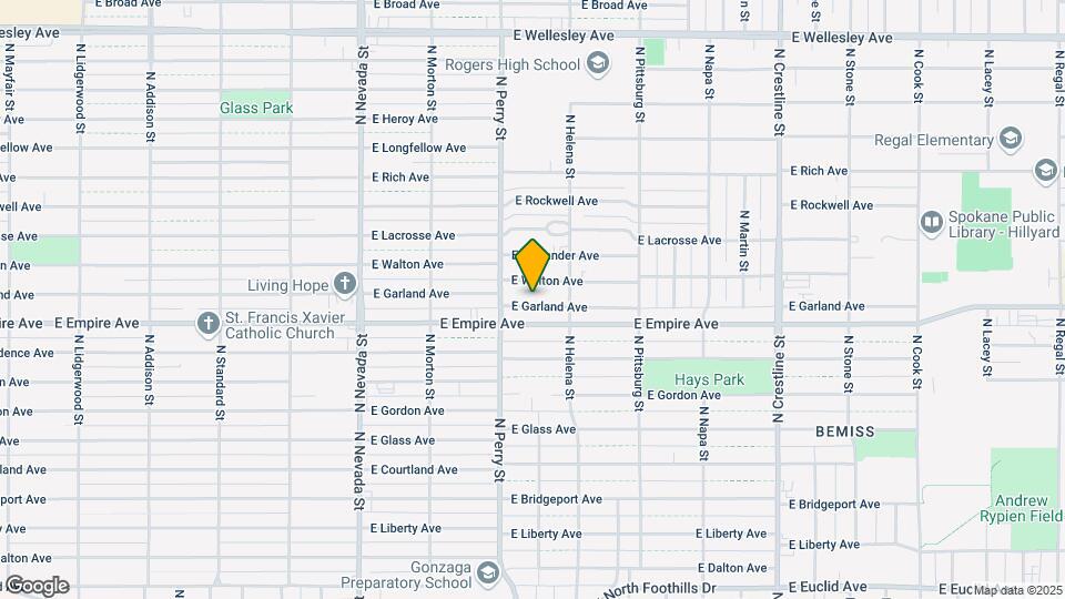 1425 E Garland Ave Map and Location Details