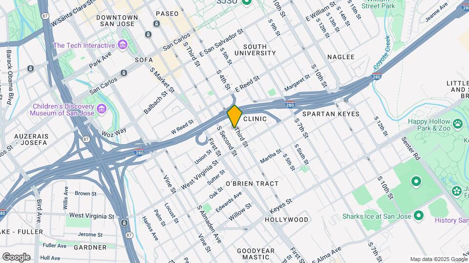 741 S 3rd St Map and Location Details