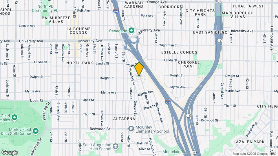 3604 Nile St Map and Location Details