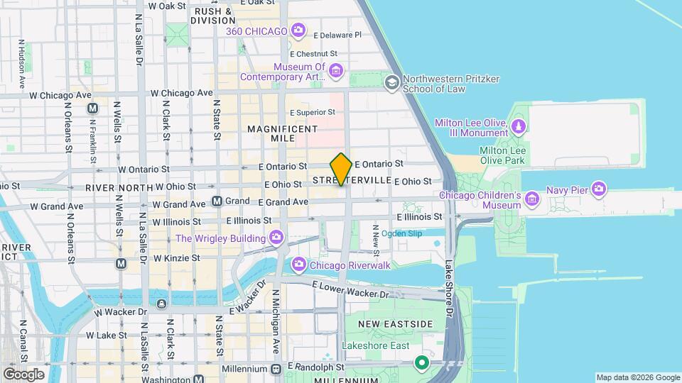 245 E Ohio St Map and Location Details