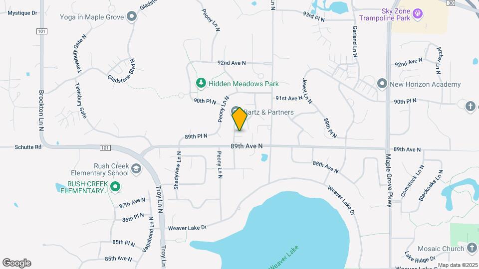 8926 Olive Ln N Map and Location Details