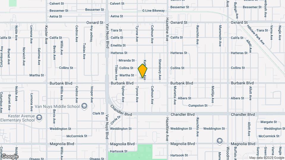 14243 Burbank Blvd Map and Location Details
