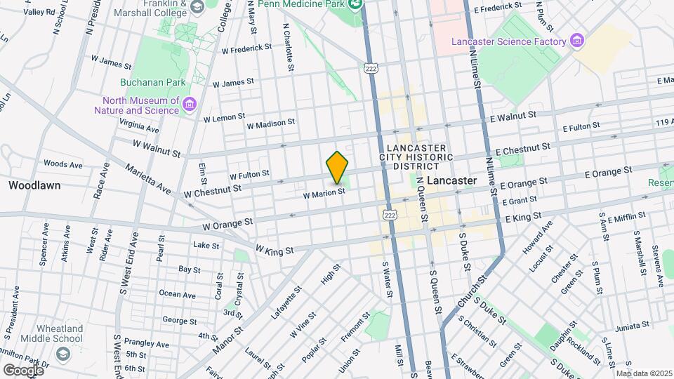 128 N Mulberry St Map and Location Details