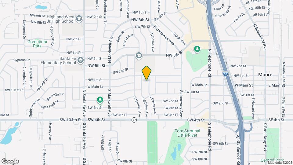 101 S Dallas Ave Map and Location Details