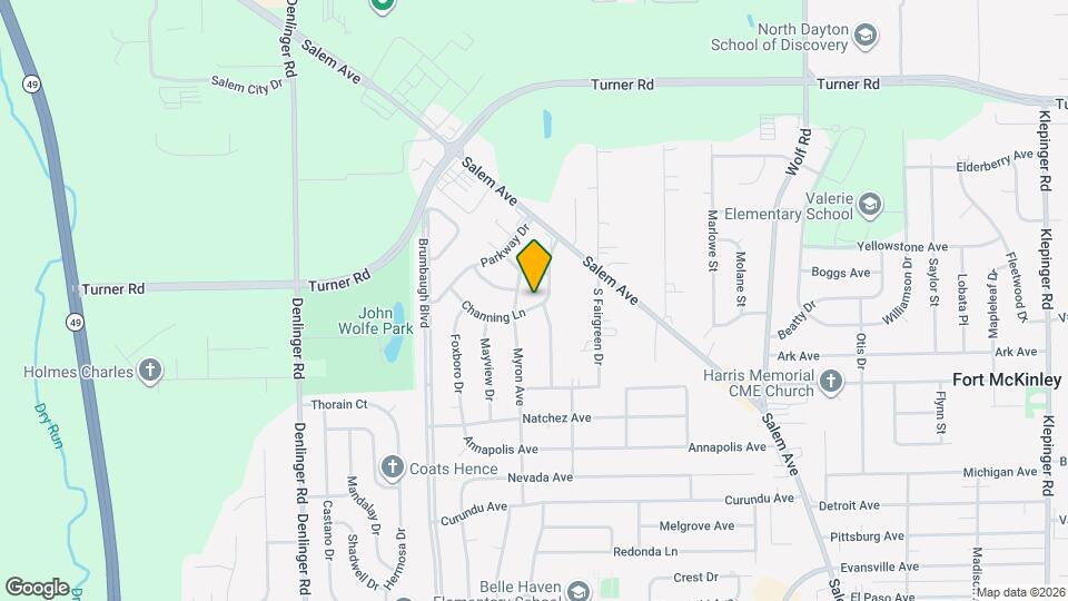 4527 Channing Ln Map and Location Details